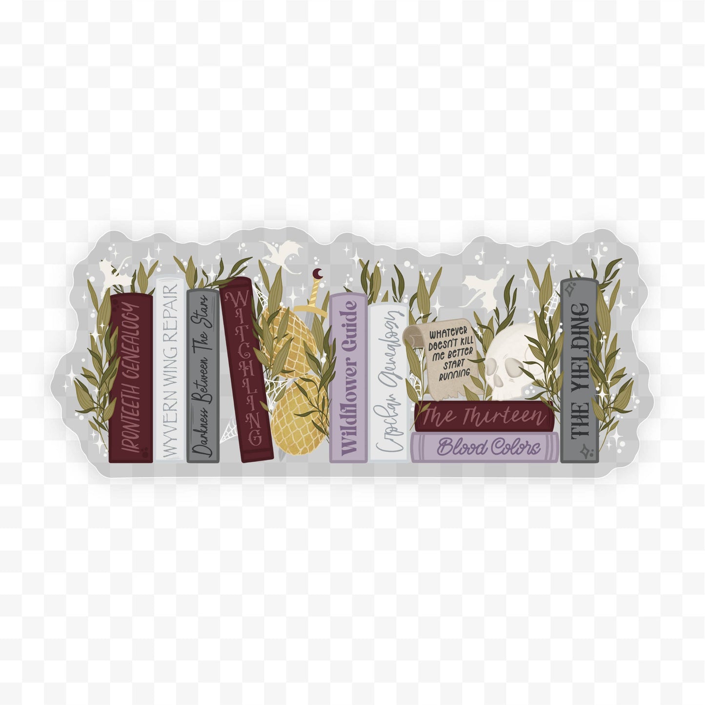 Meaggie Moos - Manon's Bookshelf Waterproof Sticker - The Secret Garden Bookery