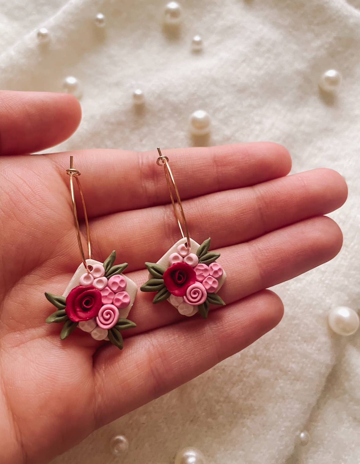 Placed by Grace - Valentine's Day Floral Hoops, Valentine's Day Gifts - The Secret Garden Bookery