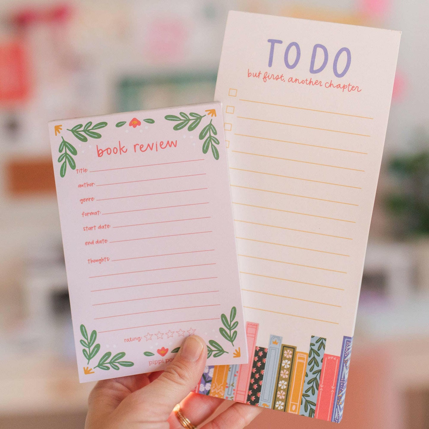 Pippi Post - Book Review 4x6 Notepad - The Secret Garden Bookery
