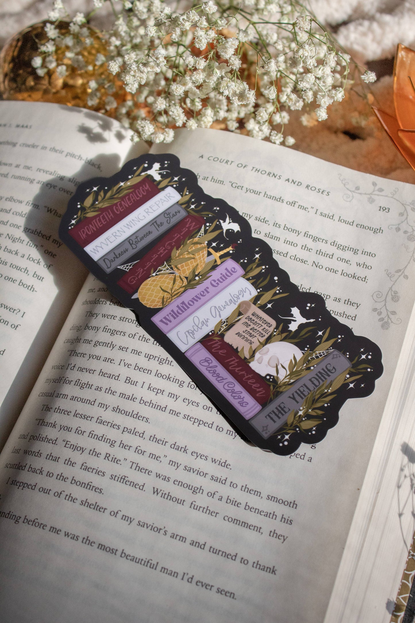 Meaggie Moos - Manon's Bookshelf Bookmark | Throne of Glass - The Secret Garden Bookery