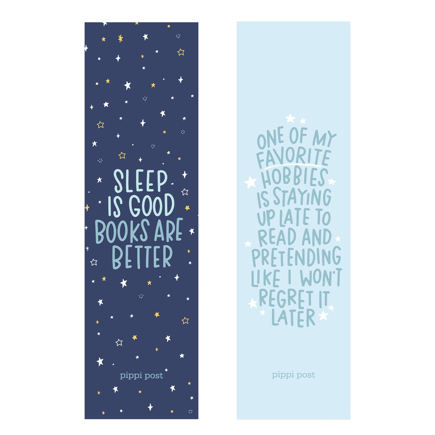Pippi Post - Sleep Is Good Books Are Better Bookmark Set - The Secret Garden Bookery