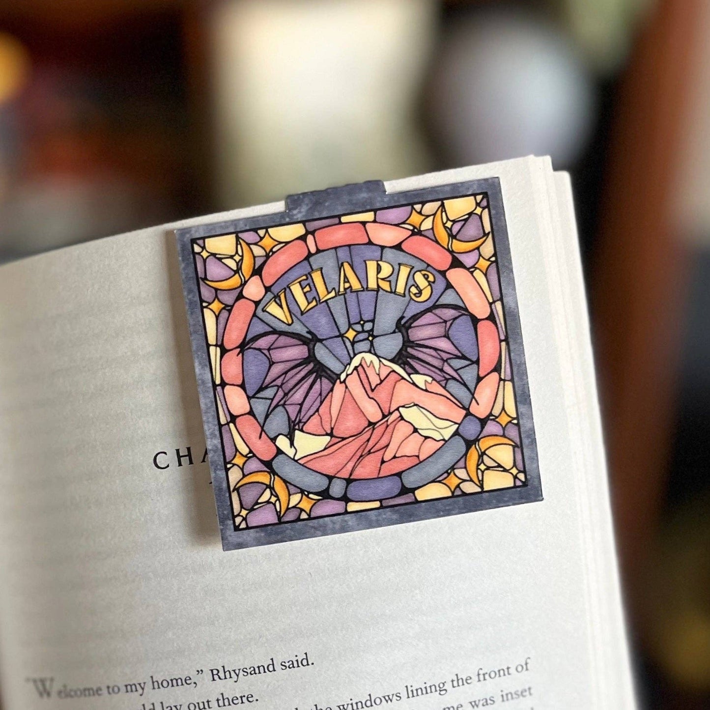 Well Read Babes - Magnetic Bookmark - Velaris Stained Glass Bookish Gift - The Secret Garden Bookery