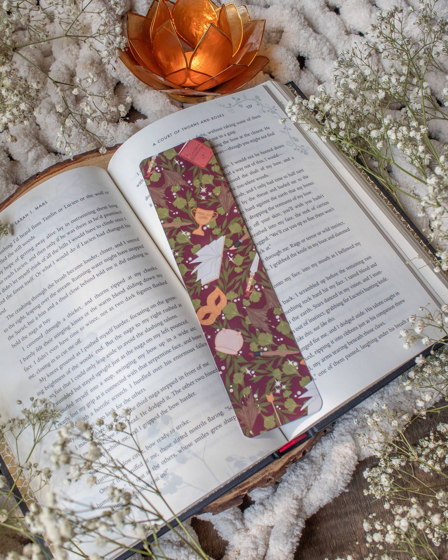 Meaggie Moos - ACOTAR 2x8 Bookmark | Glossy - The Secret Garden Bookery