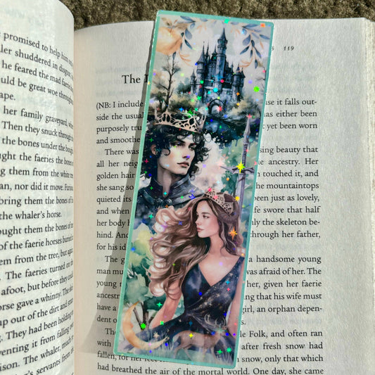 Awfullynerdy.co - Cruel Prince Watercolor Laminated Sparkle Bookmark