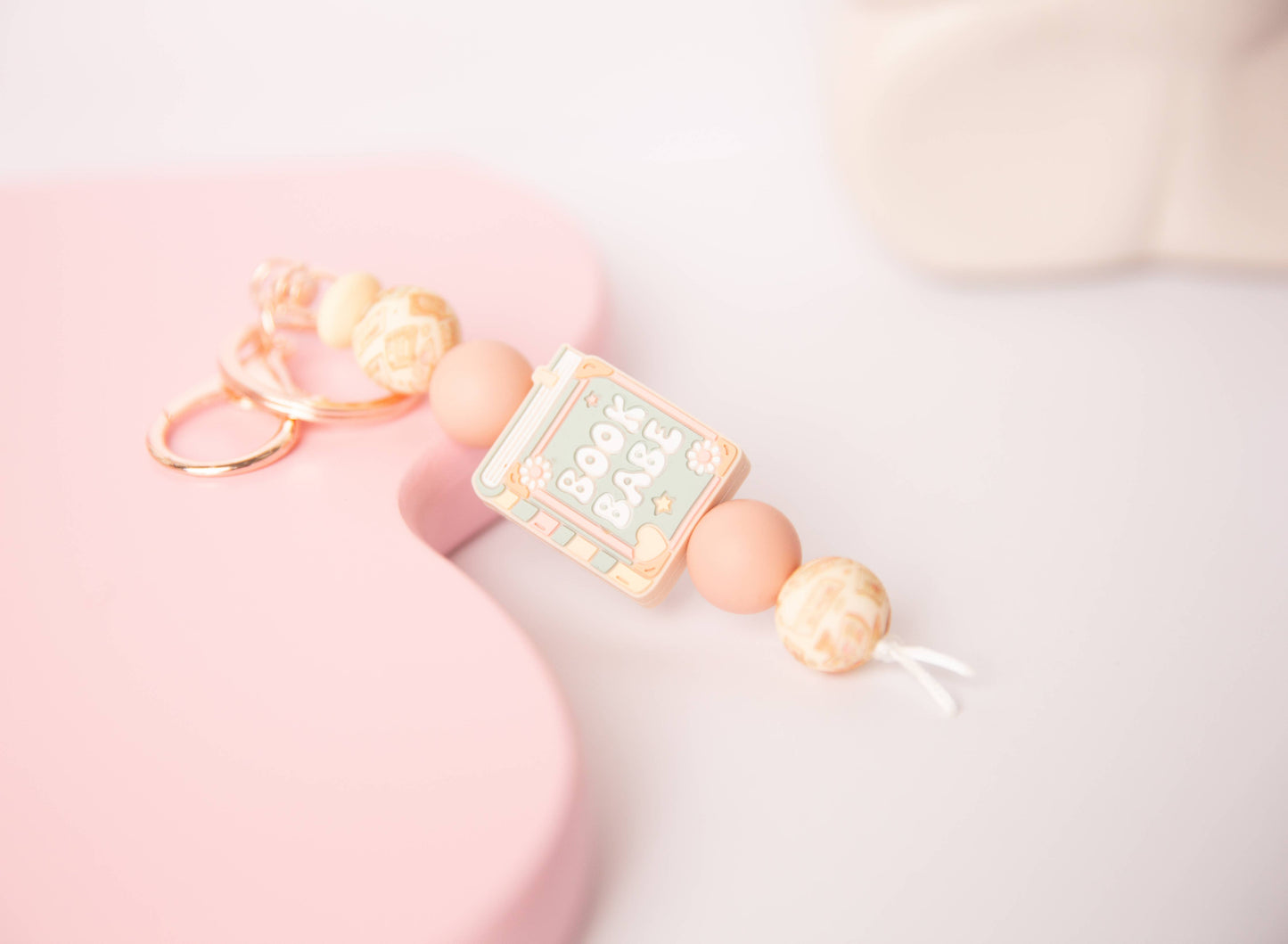 Teal Book Babe Keychain - Book Lover Accessory