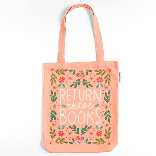Pippi Post - Return These Books Tote Bag - The Secret Garden Bookery