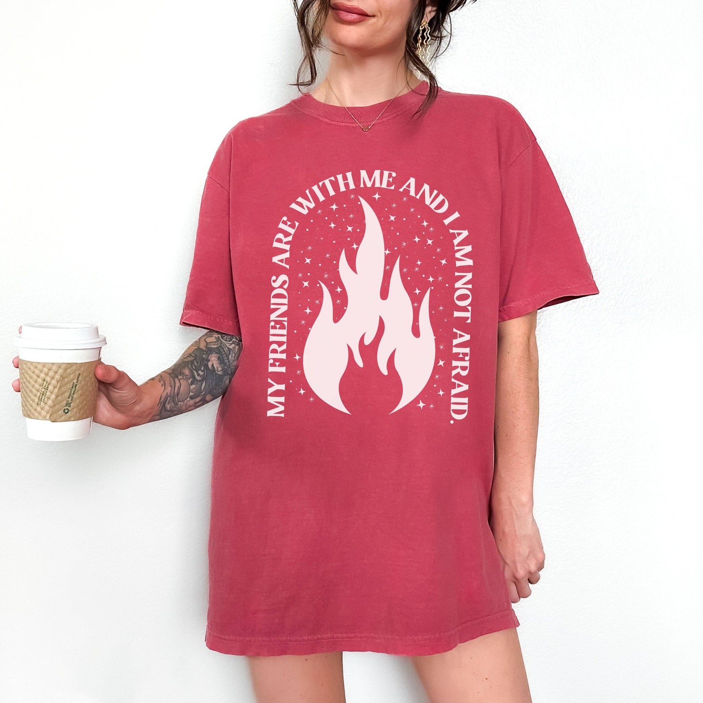 CrescentCatCo - My Friends are With Me Bookish Shirt | Crescent City SJM Merch - The Secret Garden Bookery