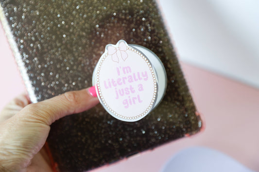 I’m Literally Just a Girl Kindle Grip – Book Lover Gift