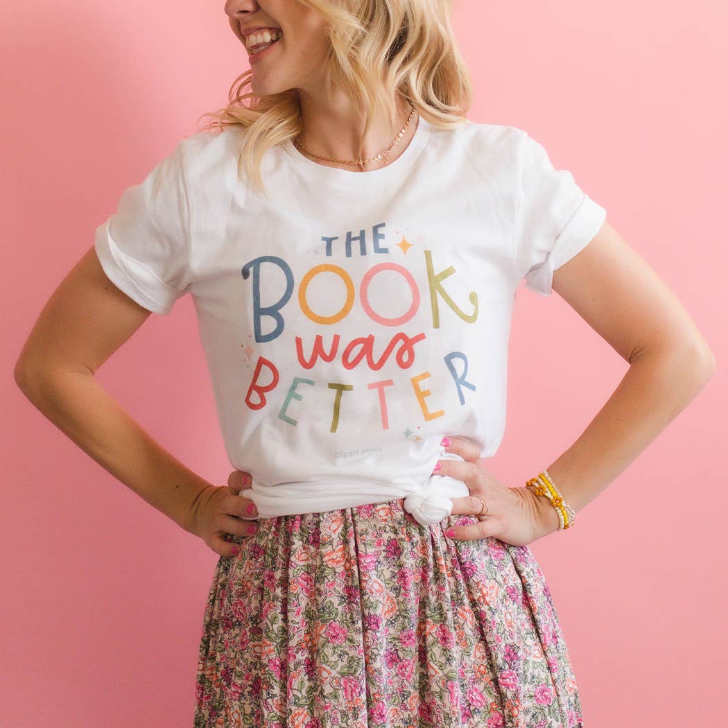 Pippi Post - The Book Was Better Pippi Tee - White - The Secret Garden Bookery