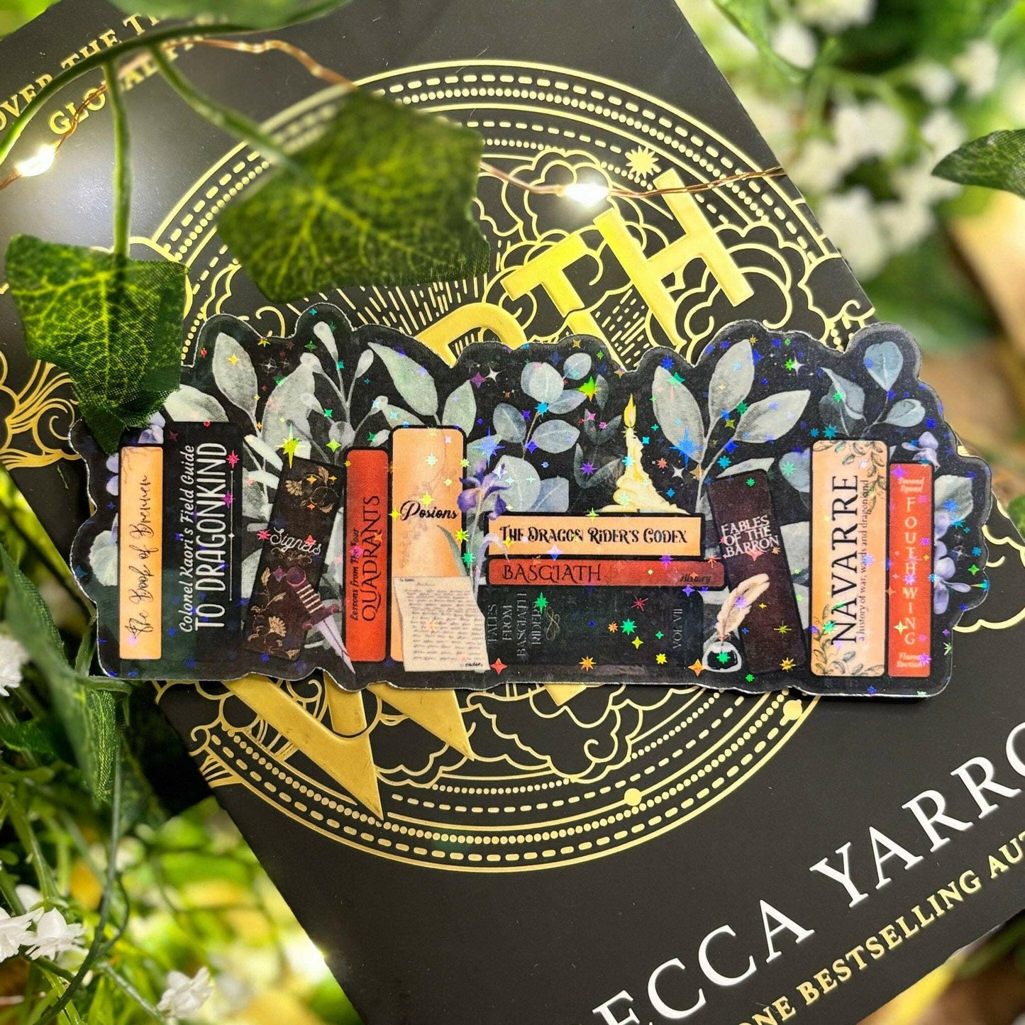 Awfullynerdy.co - Violet’s Bookshelf Fourth Wing Bookmark - The Secret Garden Bookery