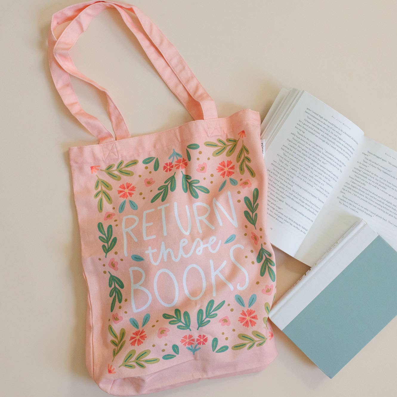 Pippi Post - Return These Books Tote Bag - The Secret Garden Bookery
