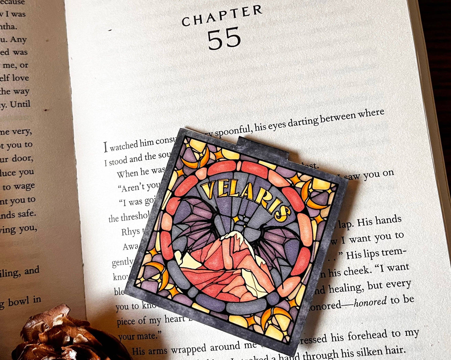 Well Read Babes - Magnetic Bookmark - Velaris Stained Glass Bookish Gift - The Secret Garden Bookery