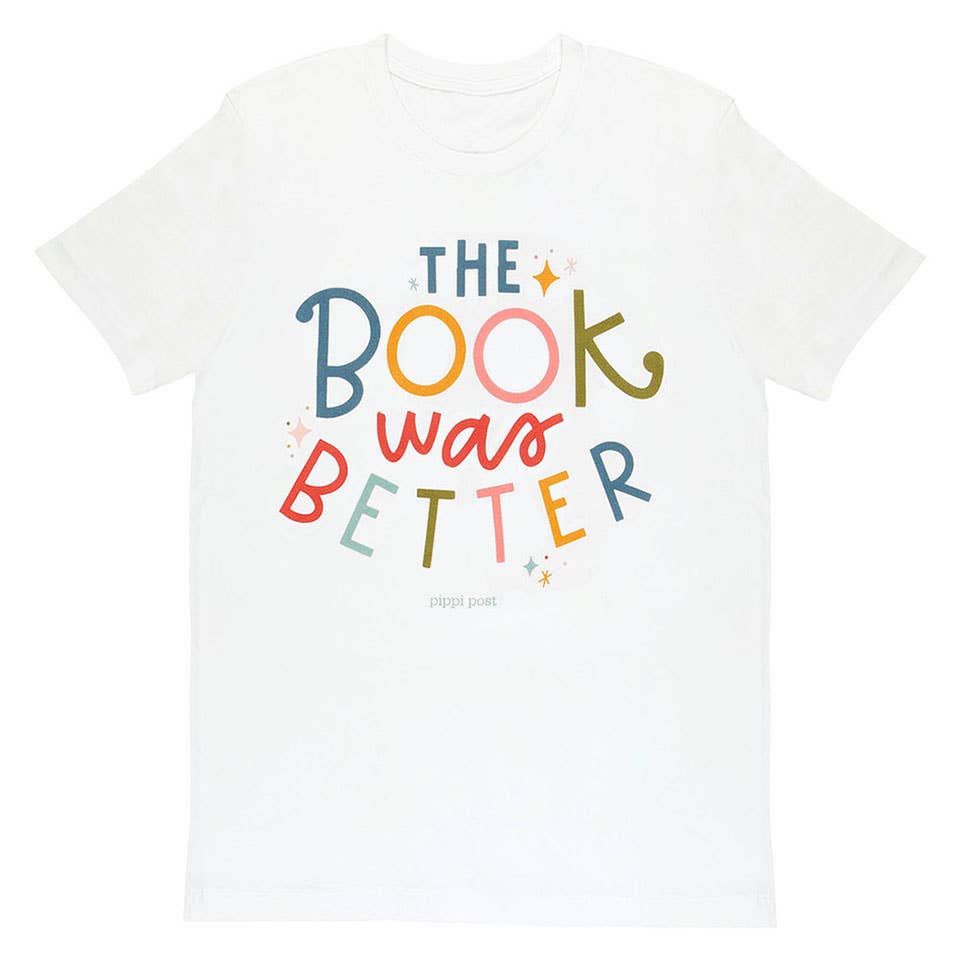 Pippi Post - The Book Was Better Pippi Tee - White - The Secret Garden Bookery