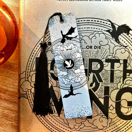 Awfullynerdy.co - Fly or Die Metal Bookmark - The Secret Garden Bookery