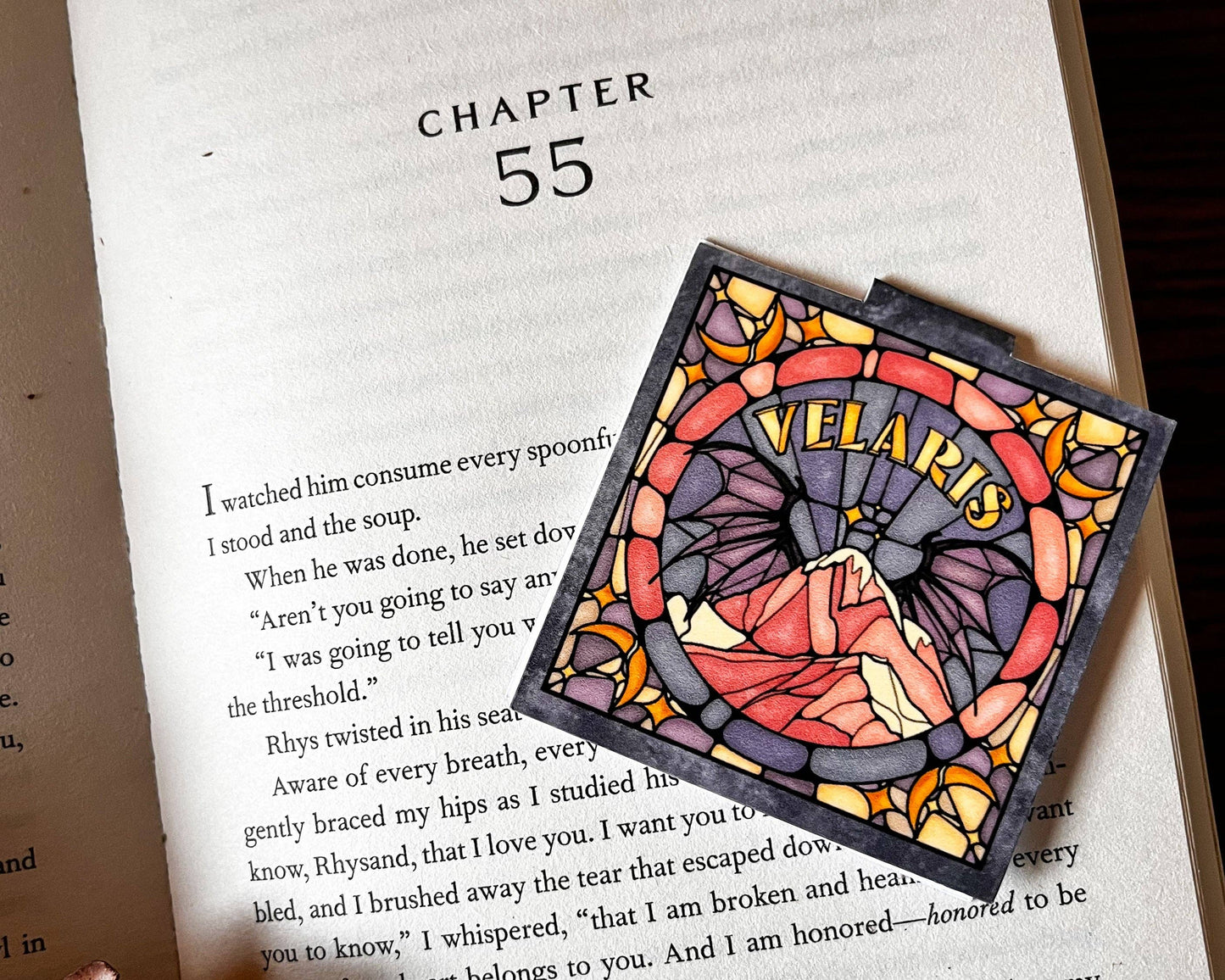Well Read Babes - Magnetic Bookmark - Velaris Stained Glass Bookish Gift - The Secret Garden Bookery