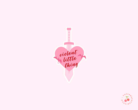 Paperback Fable & Co. - Violent Little Thing - Stickers - The Secret Garden Bookery