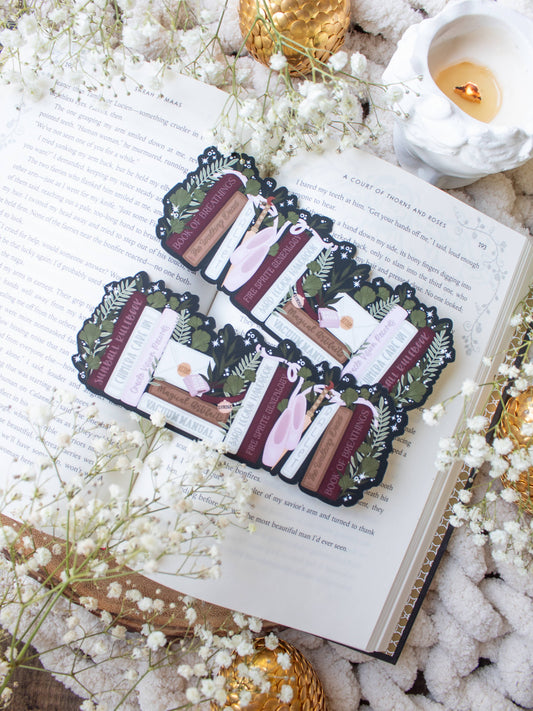 Meaggie Moos - Bryce's Bookshelf Bookmark | Crescent City - The Secret Garden Bookery