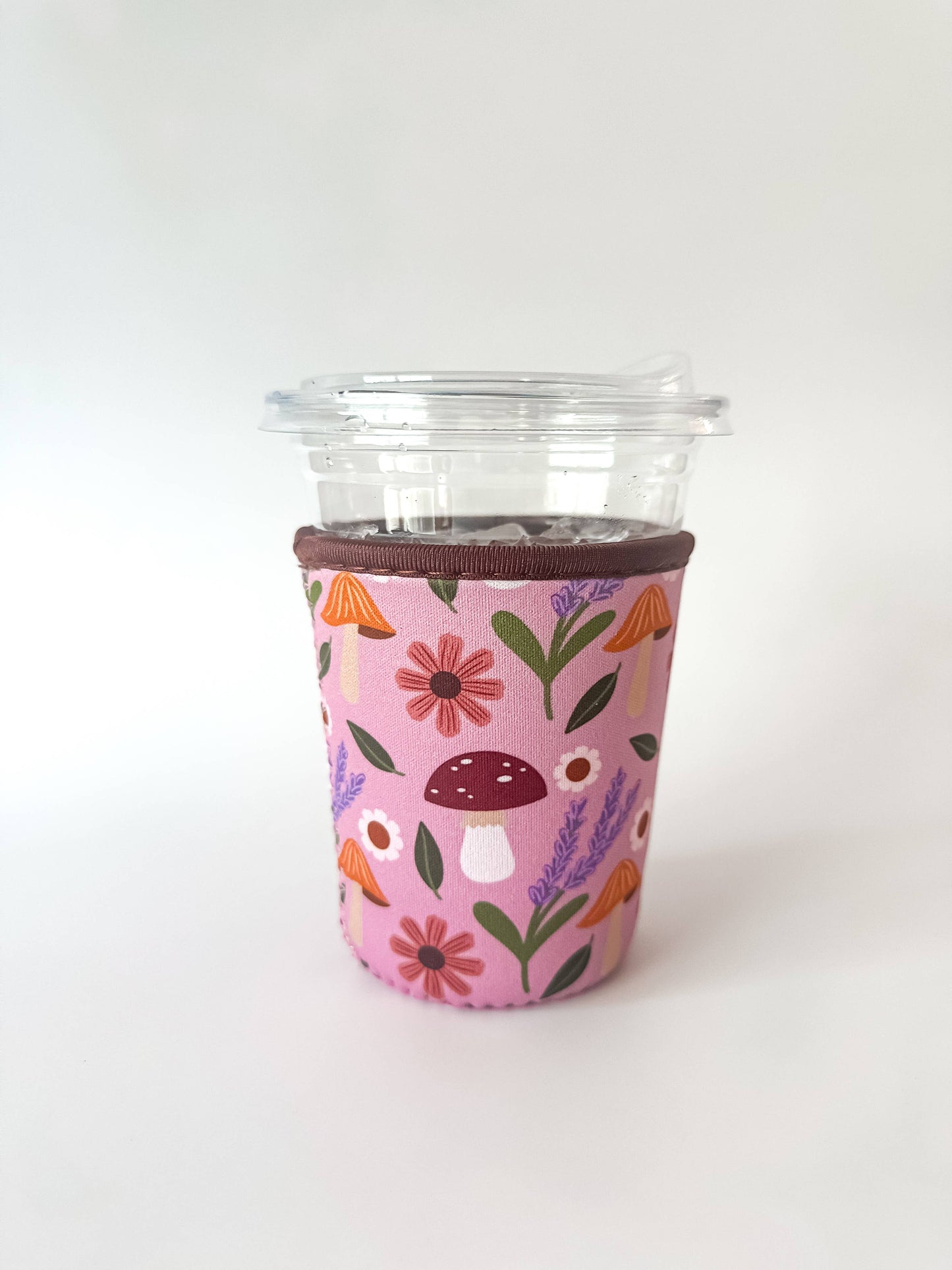 Oak Shore Collective LLC - Mushroom Garden | Iced Coffee Sleeve - The Secret Garden Bookery