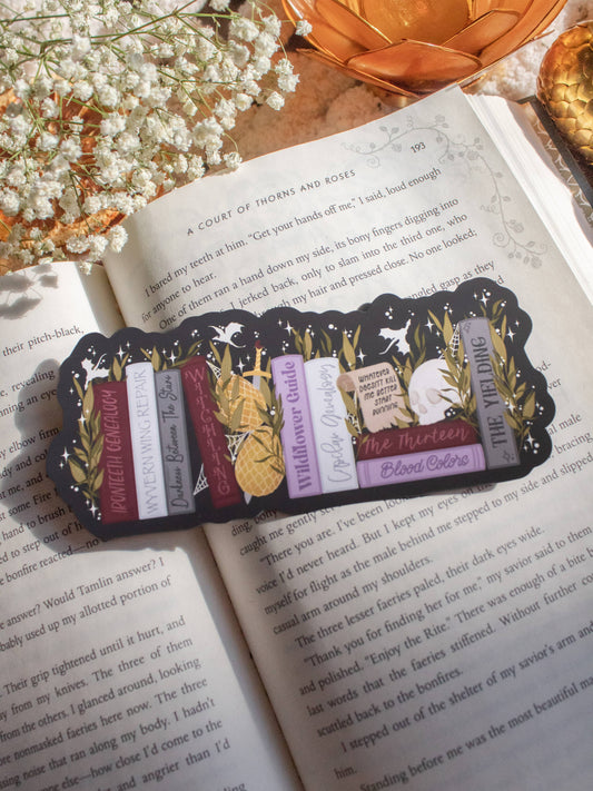 Meaggie Moos - Manon's Bookshelf Bookmark | Throne of Glass - The Secret Garden Bookery
