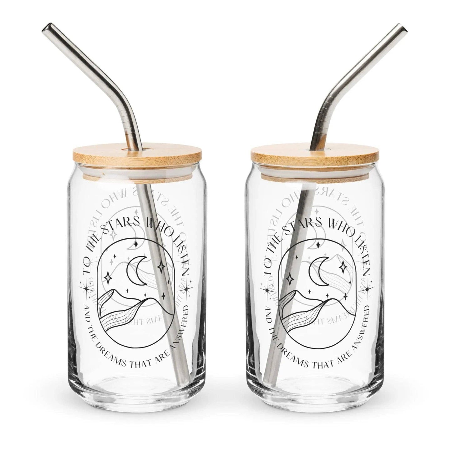 CrescentCatCo - To The Stars Who Listen Glass - The Secret Garden Bookery
