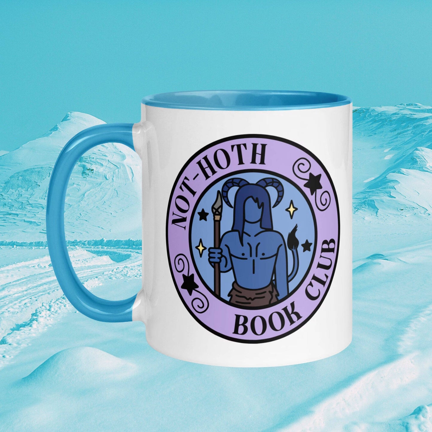 CrescentCatCo - Not Hoth Book Club Mug | Alien Smut Bookish Mug | Sci Fei Monster Romance Coffee Cup | Barbarian Book Lover Gift | Ice Planet Merch - The Secret Garden Bookery