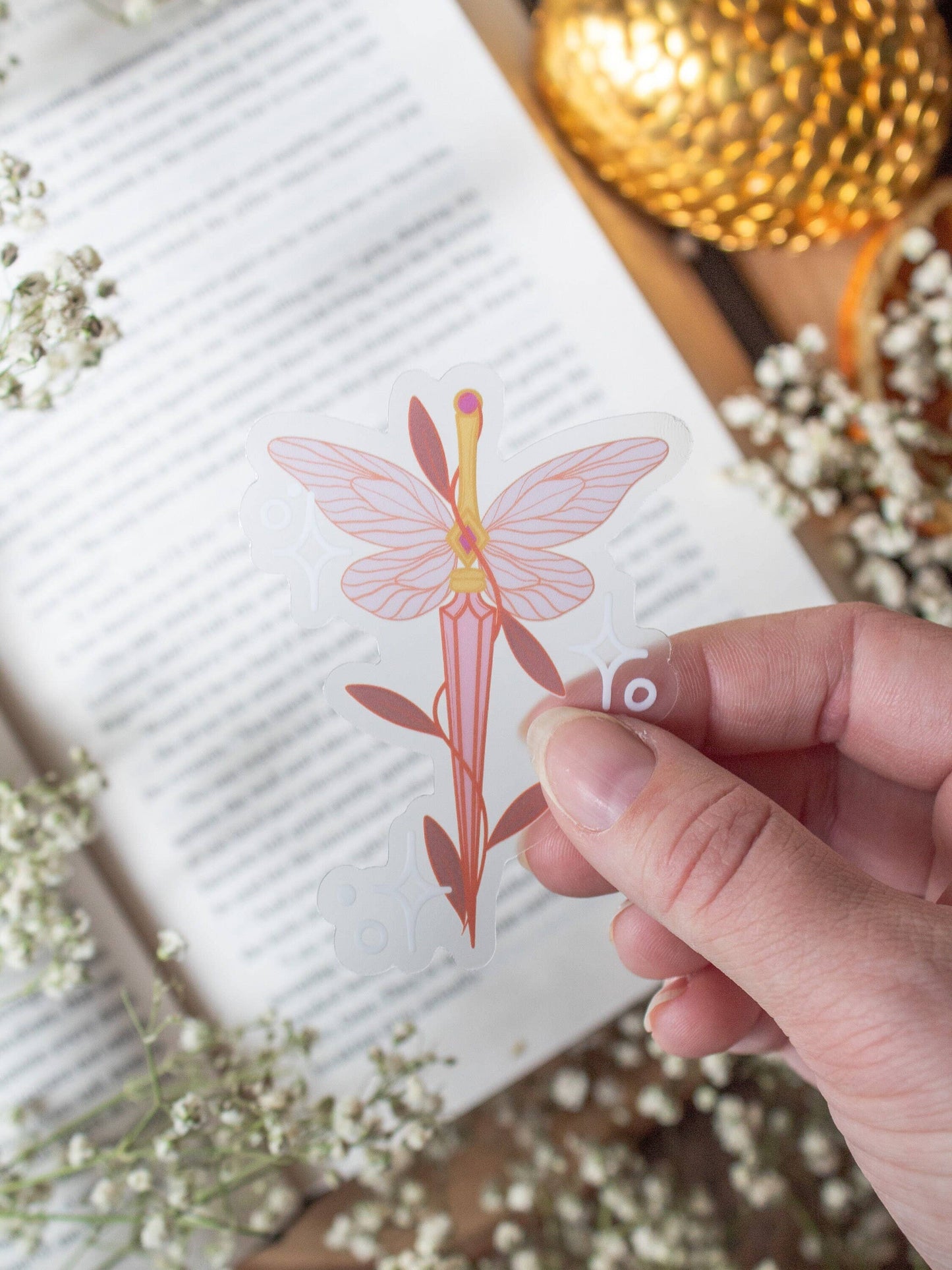 Meaggie Moos - Fantasy Faerie Dagger Bookish Vinyl Waterproof Sticker - The Secret Garden Bookery