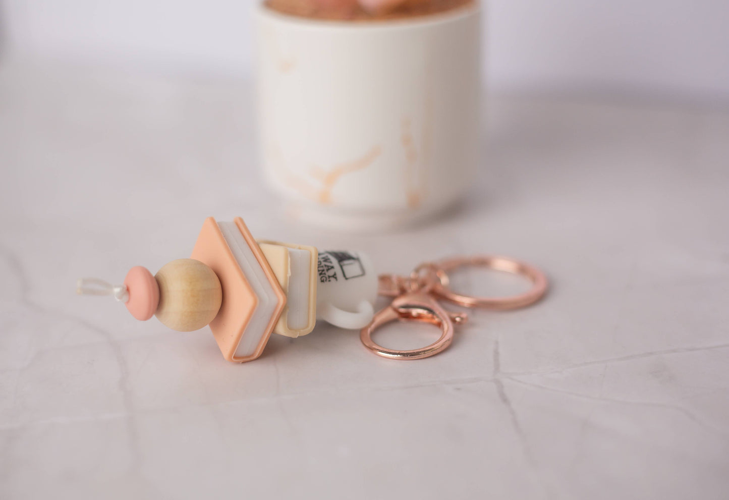 Go Away I’m Reading Keychain – Book Lover Accessory