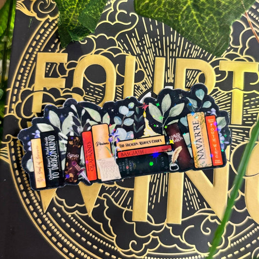 Awfullynerdy.co - Violet’s Bookshelf Fourth Wing Bookmark - The Secret Garden Bookery