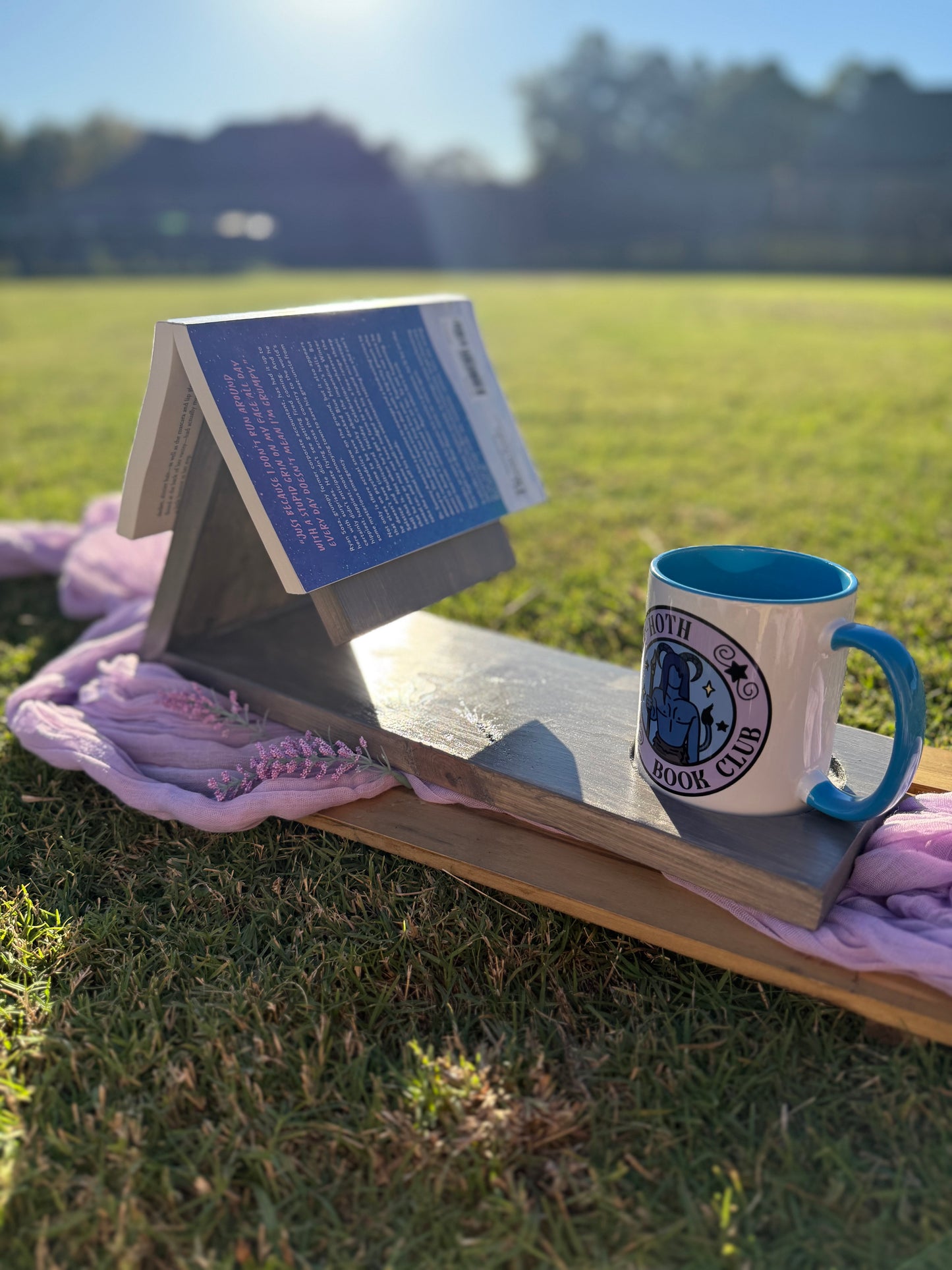 Rustic Wooden Book Stand