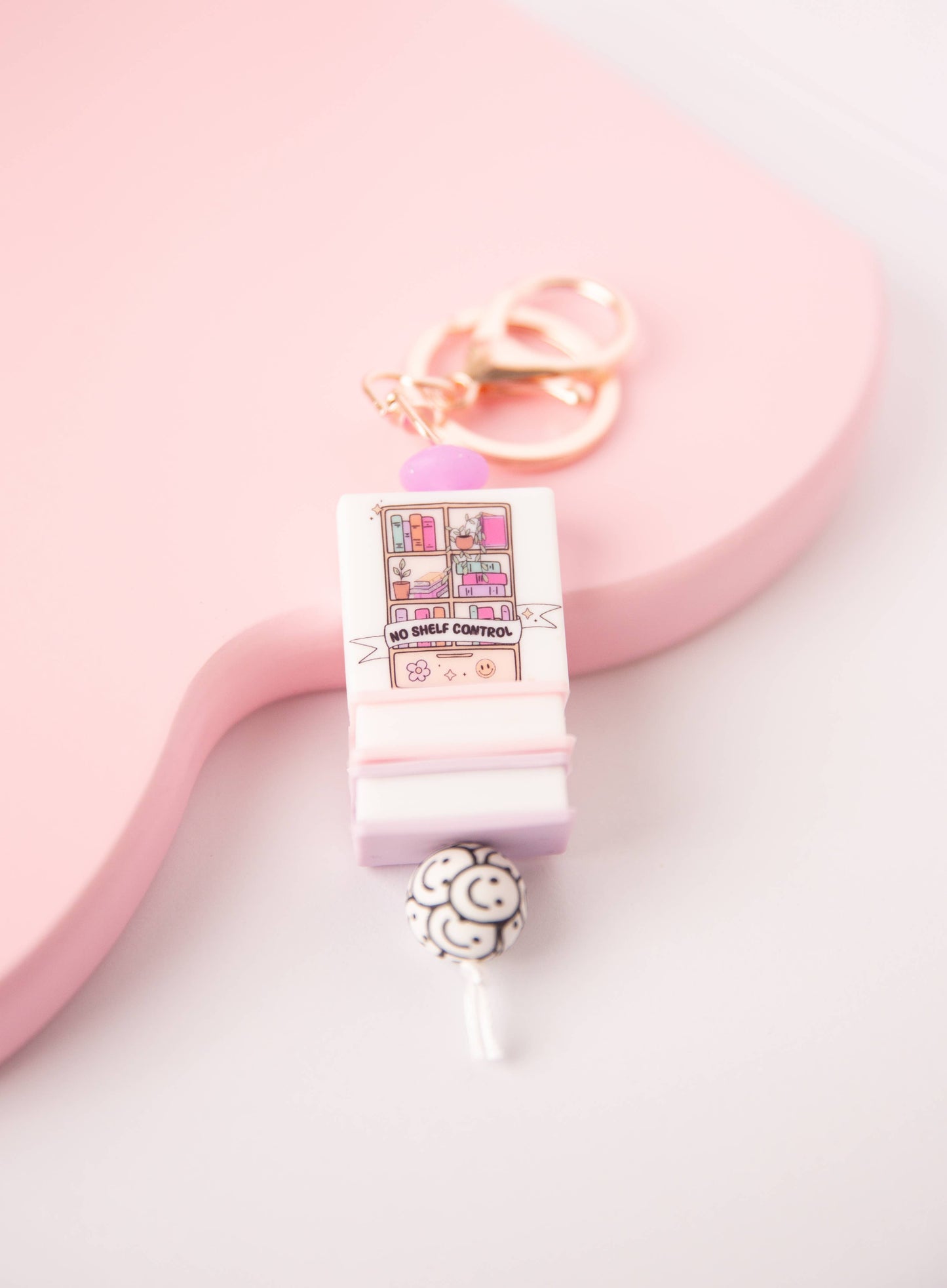 No Shelf Control Keychain - Book Lover Accessory