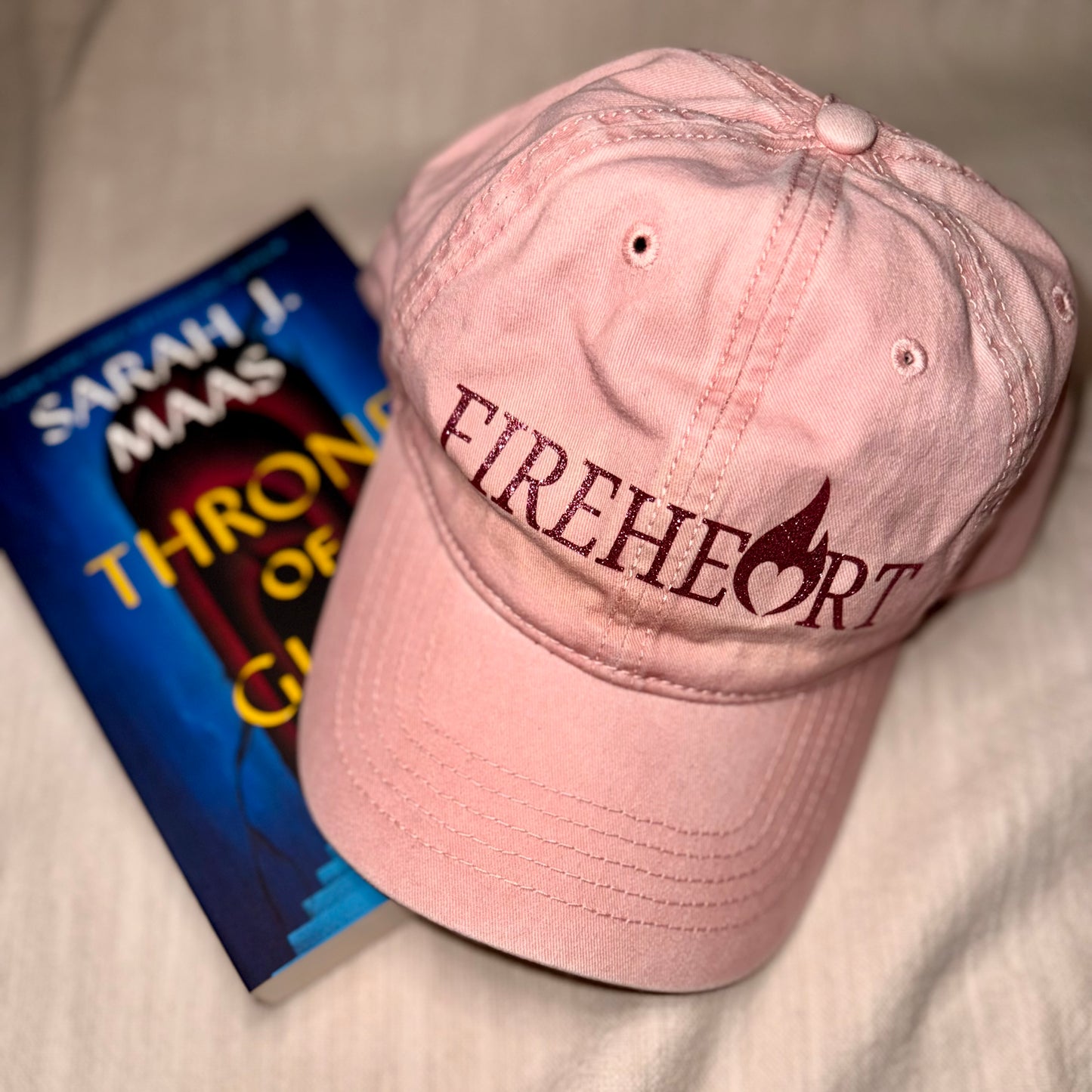 Fireheart Pink Distressed Baseball Hat