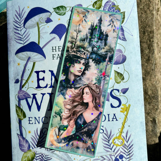 Awfullynerdy.co - Cruel Prince Watercolor Laminated Sparkle Bookmark