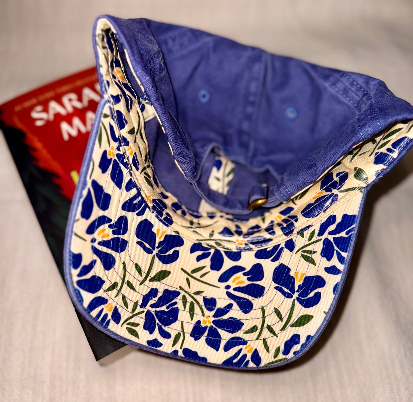 Book Lover Purple Distressed Baseball Hat