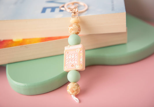Book Babe Keychain-Book Lover Accessory