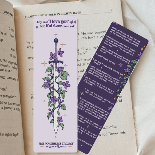 Awfullynerdy.co - Powerless Kai Quotes inspired Dual-Sided Cardstock Bookmark