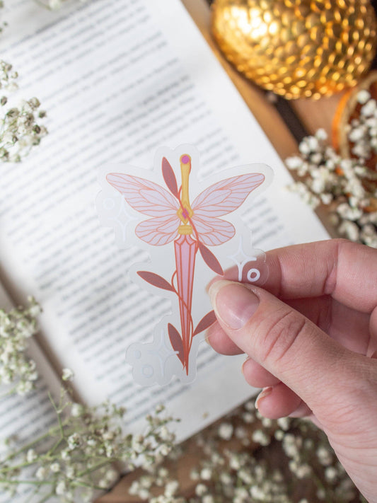 Meaggie Moos - Fantasy Faerie Dagger Bookish Vinyl Waterproof Sticker - The Secret Garden Bookery